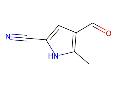 4-formyl-5-methyl-1H-pyrrole-2-carbonitrile structure