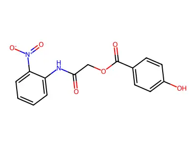 [2-(2-Nitroanilino)-2-oxoethyl] 4-hydroxybenzoate structure