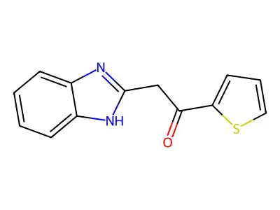 2-(1H-Benzimidazol-2-yl)-1-(2-thienyl)ethanone structure