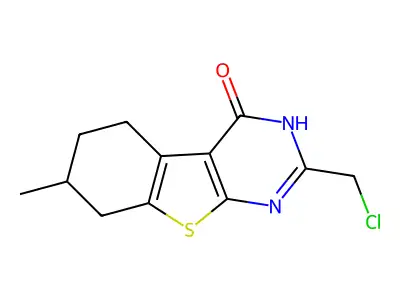 5-(chloromethyl)-11-methyl-8-thia-4,6-diazatricyclo[7.4.0.0,2,7]trideca-1(9),2(7),5-trien-3-one structure