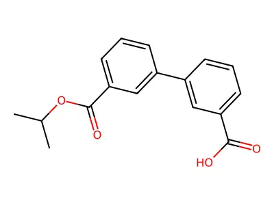 Biphenyl-3,3'-dicarboxylic acid 3-isopropyl ester structure