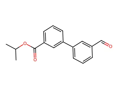 3'-Formyl-biphenyl-3-carboxylic acid isopropyl ester structure