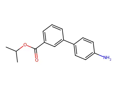 Isopropyl 4'-amino-[1,1'-biphenyl]-3-carboxylate structure