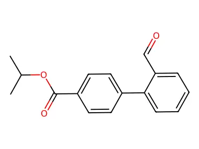 2'-Formyl-biphenyl-4-carboxylic acid isopropyl ester structure