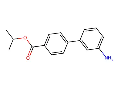 Propan-2-yl 4-(3-aminophenyl)benzoate structure