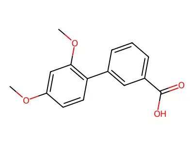 2',4'-Dimethoxybiphenyl-3-carboxylic acid structure