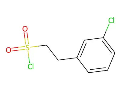 2-(3-Chlorophenyl)ethane-1-sulfonyl chloride structure