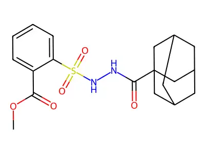 Methyl 2-[(adamantane-1-carbonylamino)sulfamoyl]benzoate structure
