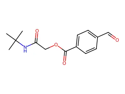 [2-(Tert-butylamino)-2-oxoethyl] 4-formylbenzoate structure