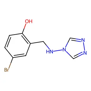 4-Bromo-2-[(1,2,4-triazol-4-ylamino)methyl]phenol structure