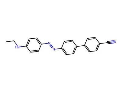 4'-{(E)-[4-(ethylamino)phenyl]diazenyl}biphenyl-4-carbonitrile structure