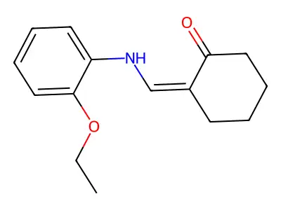 2-[(2-Ethoxyanilino)methylidene]cyclohexan-1-one structure