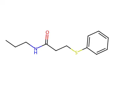 3-(Phenylthio)-N-propylpropanamide structure