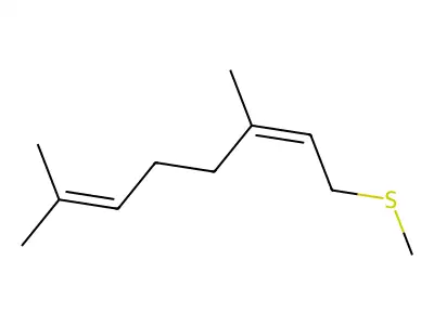 3,7-Dimethyl-1-methylsulfanylocta-2,6-diene structure