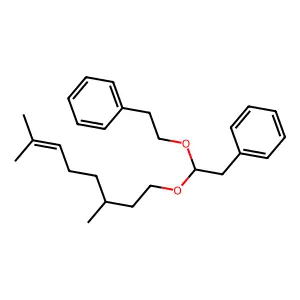 Benzene, (2-(1-((3,7-dimethyl-6-octen-1-yl)oxy)-2-phenylethoxy)ethyl)- structure