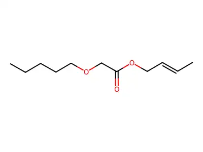 But-2-enyl 2-pentoxyacetate structure
