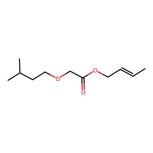 Buten-2-yl (3-methylbutoxy)acetate structure