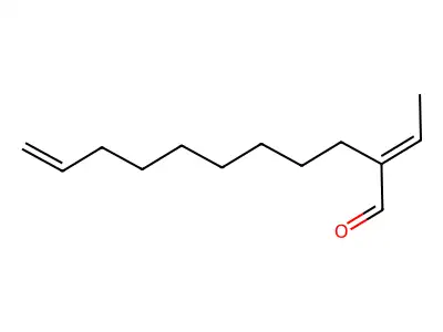 2-Ethylidene-10-undecen-1-al structure