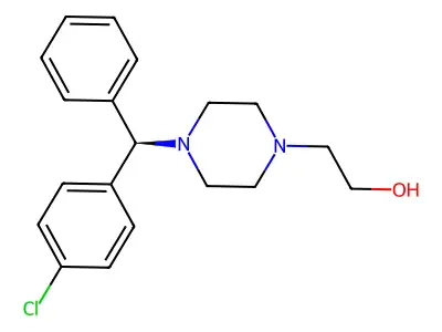 4-((4-Chlorophenyl)phenylmethyl)-1-piperazineethanol structure
