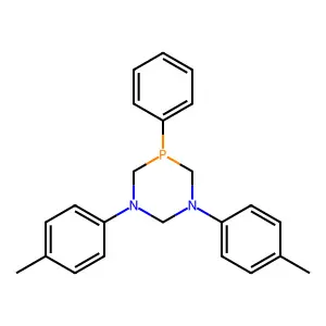 1,3-Bis(4-methylphenyl)-5-phenyl-1,3,5-diazaphosphinane structure