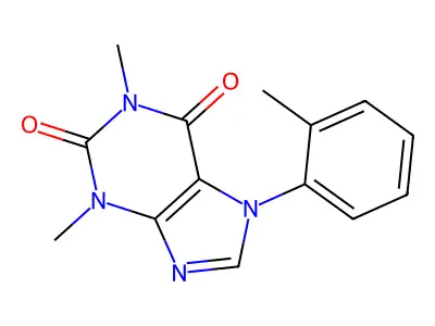 1H-Purine-2,6-dione, 3,7-dihydro-1,3-dimethyl-7-(2-methylphenyl)- structure