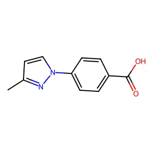 4-(3-methyl-1H-pyrazol-1-yl)benzoic acid structure