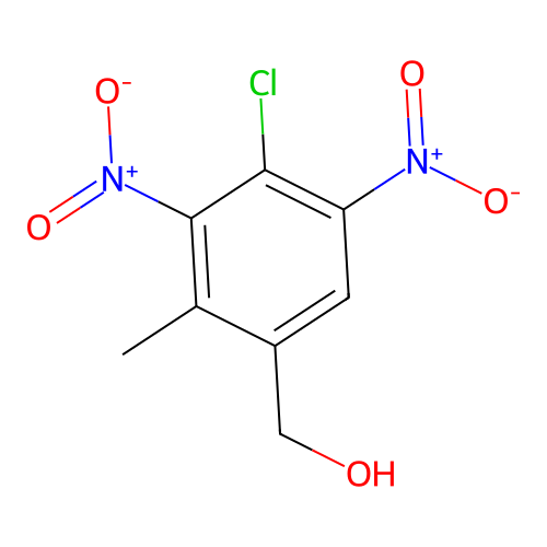 (4-Chloro-2-methyl-3,5-dinitrophenyl)methanol structure