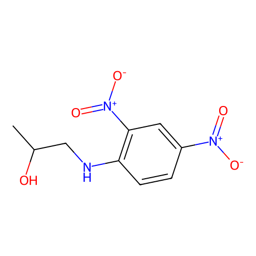 1-[(2,4-Dinitrophenyl)amino]propan-2-ol structure