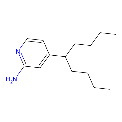 2-Pyridinamine, 4-(1-butylpentyl)- structure