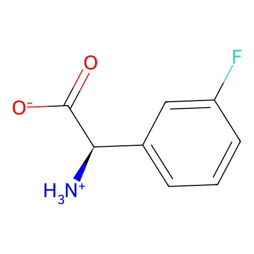 (2R)-2-azaniumyl-2-(3-fluorophenyl)acetate structure