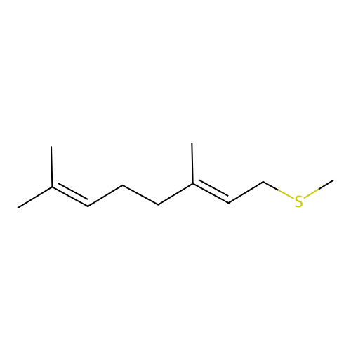 2,6-Octadiene, 3,7-dimethyl-1-(methylthio)-, (2E)- structure