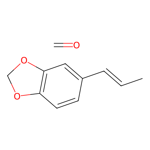 formaldehyde;5-[(E)-prop-1-enyl]-1,3-benzodioxole structure