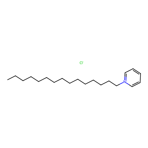 Pyridinium, 1-pentadecyl-, chloride structure