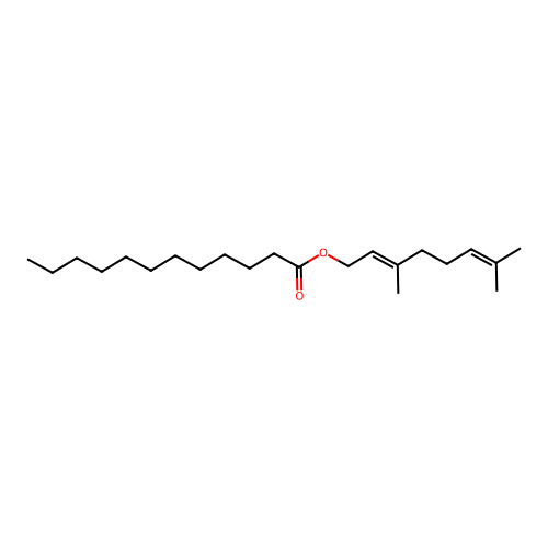 Geranyl laurate structure