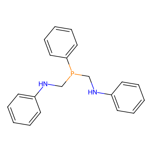 Di(phenylaminomethyl)phenylphosphine structure