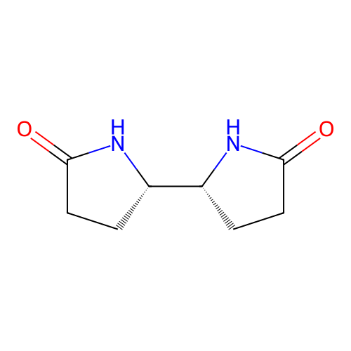 (5R)-5-[(2S)-5-oxopyrrolidin-2-yl]pyrrolidin-2-one structure
