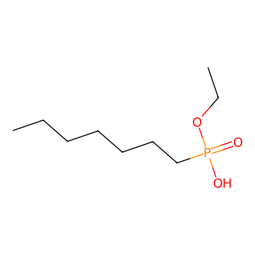 Ethoxy(heptyl)phosphinic acid structure