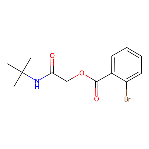 2-(Tert-butylamino)-2-oxoethyl 2-bromobenzoate structure