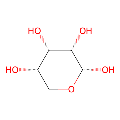 alpha-L-ribopyranose structure