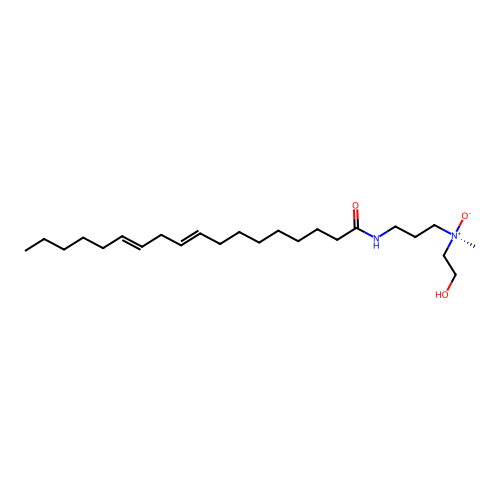 9,12-Octadecadienamide, N-(3-((2-hydroxyethyl)methyloxidoamino)propyl)- structure