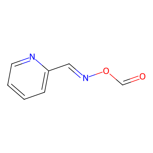 2-Pyridinecarboxaldehyde, O-methyloxime, 1-oxide structure