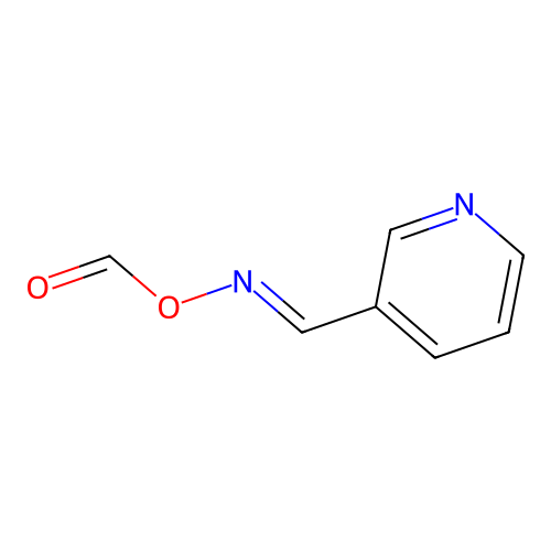 3-Pyridinecarboxaldehyde, O-methyloxime, 1-oxide structure