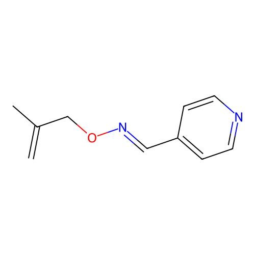 4-Pyridinecarboxaldehyde, O-(2-methyl-2-propenyl)oxime structure