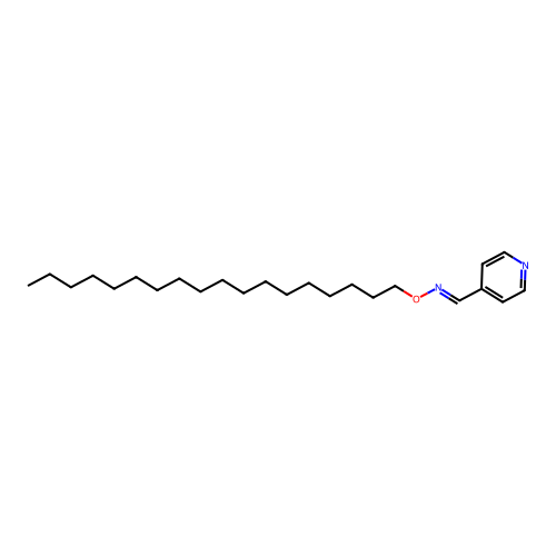 4-Pyridinecarboxaldehyde, O-octadecyloxime structure