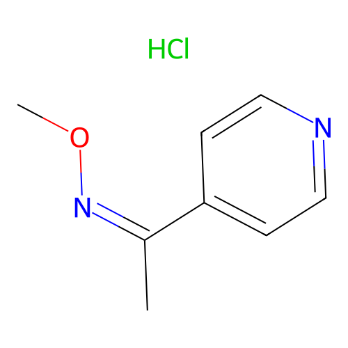 Ethanone, 1-(4-pyridinyl)-, O-methyloxime, monohydrochloride structure