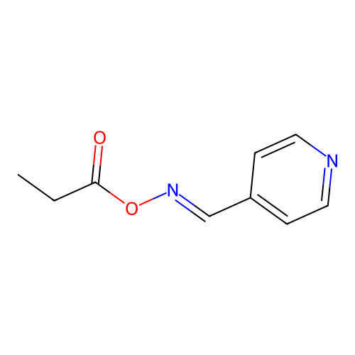 4-Pyridinecarboxaldehyde, O-propyloxime, 1-oxide structure
