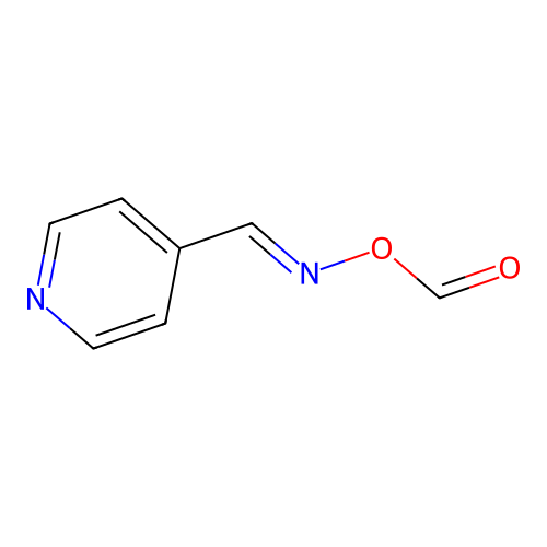 4-Pyridinecarboxaldehyde, O-methyloxime, 1-oxide structure