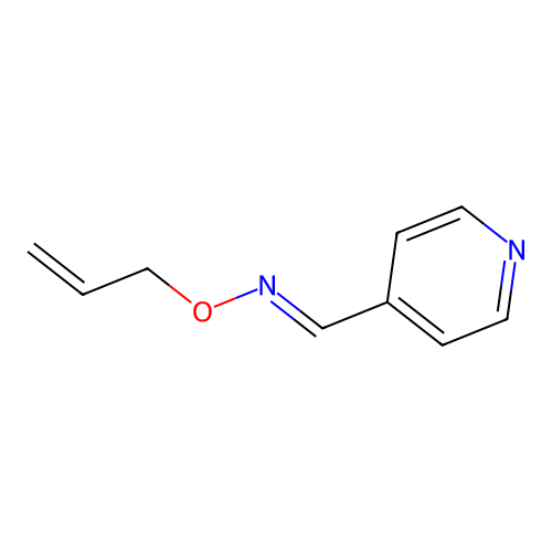 4-Pyridinecarboxaldehyde, O-2-propenyloxime structure