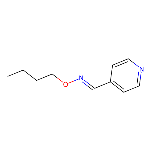 4-Pyridinecarboxaldehyde, O-butyloxime structure