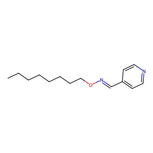 4-Pyridinecarboxaldehyde, O-octyloxime structure
